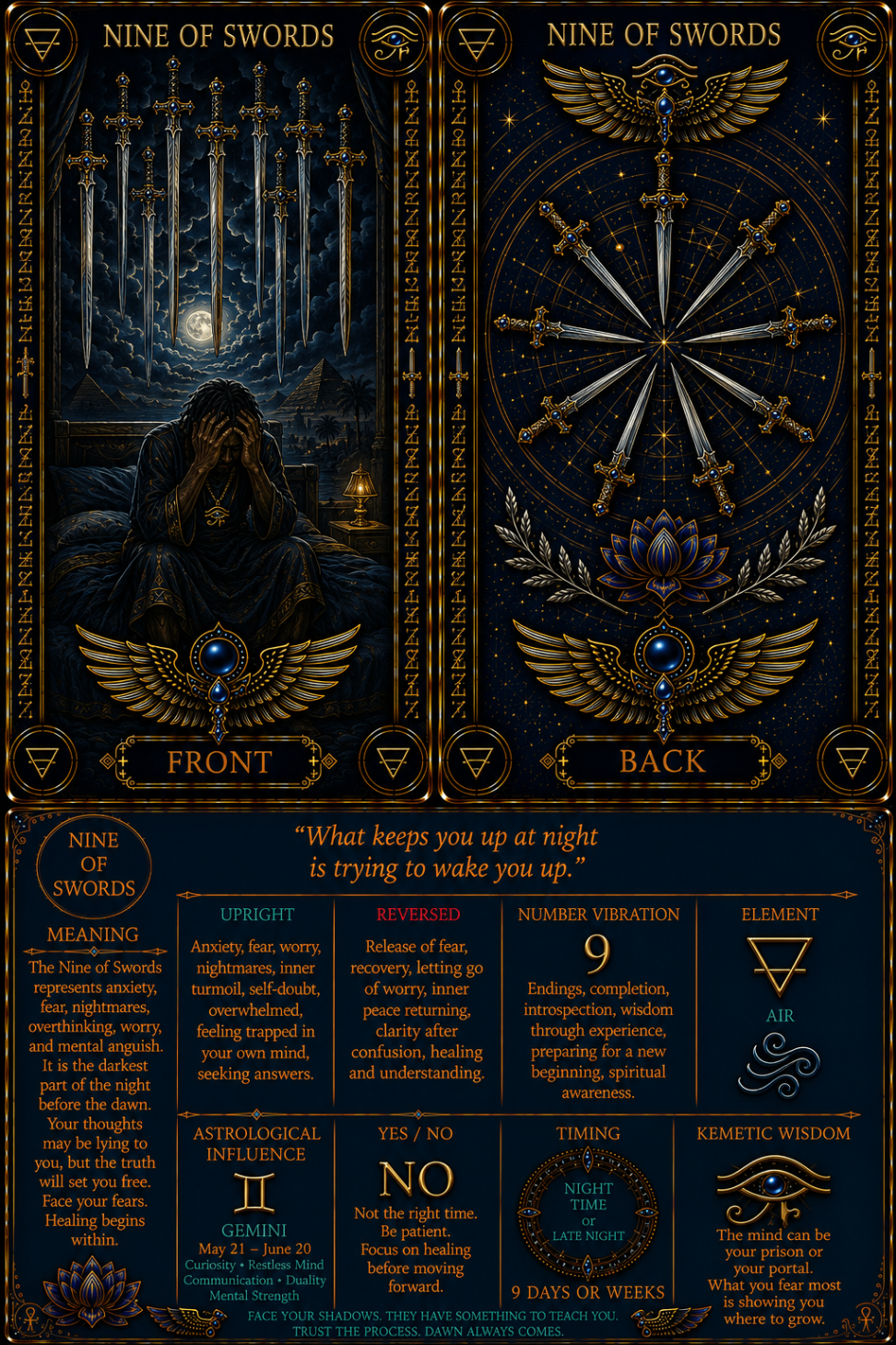 9 · Nine of Swords
